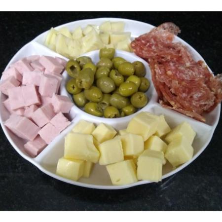 MUSSARELA, AZEITONA E PALMITO